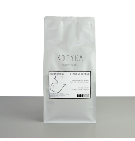 Coffee from Guatemala prepared using the washed method.