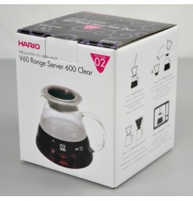 Servírovací skleněná konvička určená primárně pro dripper Hario V60-2